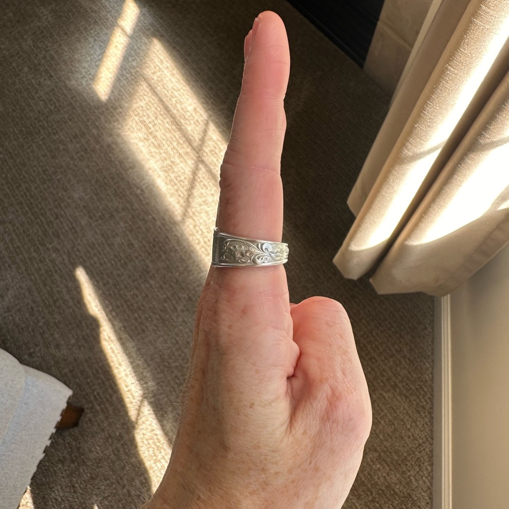 Silver 900 Spoon Ring - Picture 11 of 14
